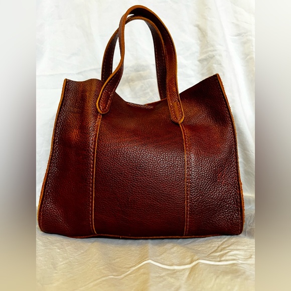 Portland Leather Goods Lola Crossbody Tote - Nutmeg - Picture 5 of 9